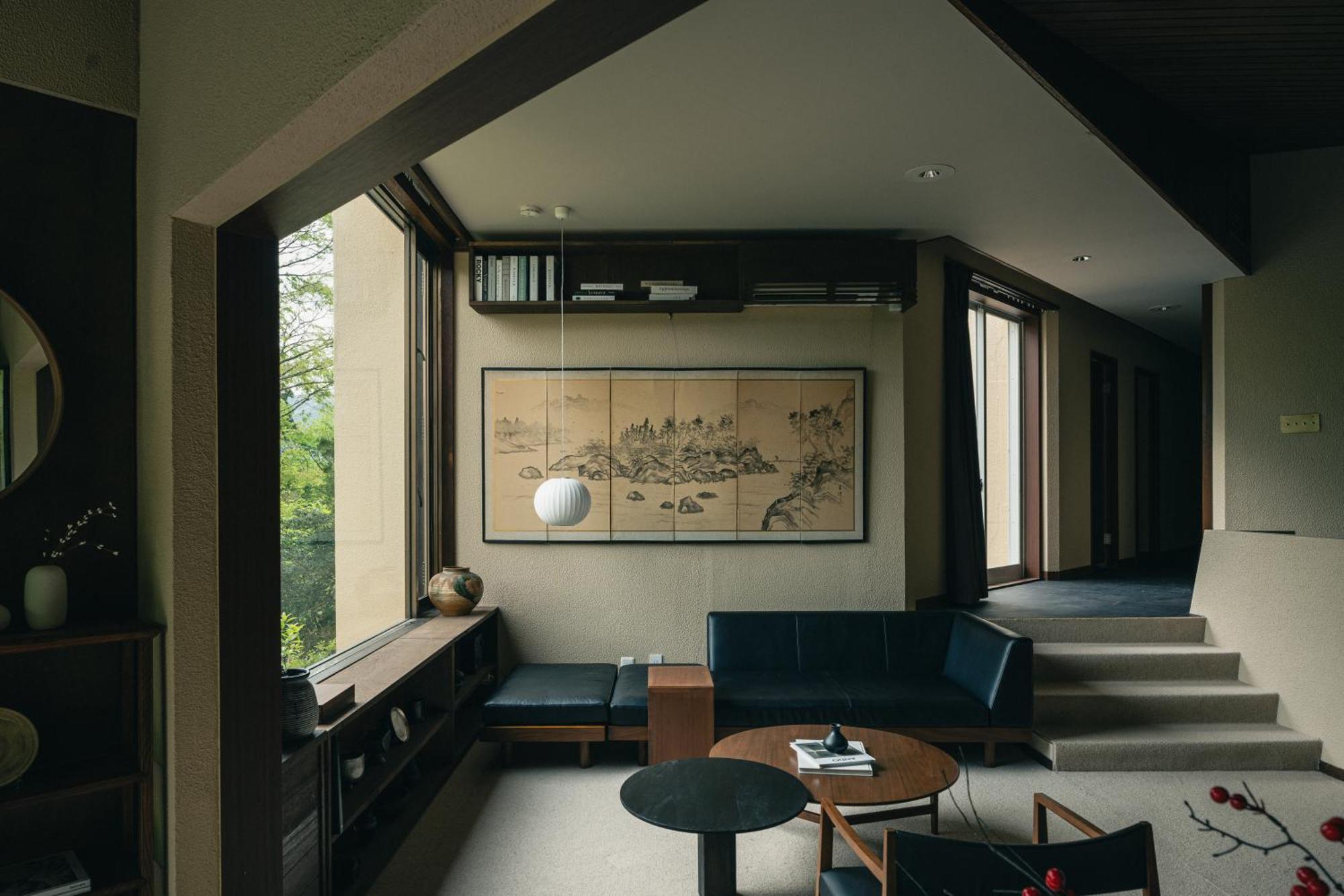 Aknot Hakone 大涌谷を望むモダニズム建築 東京から90分 Villa Buitenkant foto