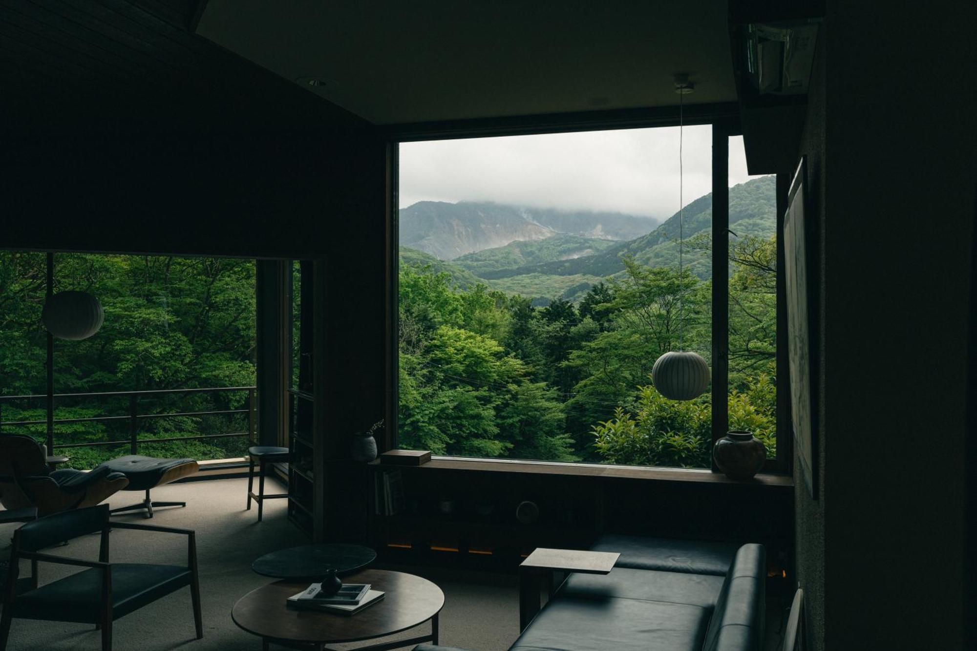 Aknot Hakone 大涌谷を望むモダニズム建築 東京から90分 Villa Buitenkant foto