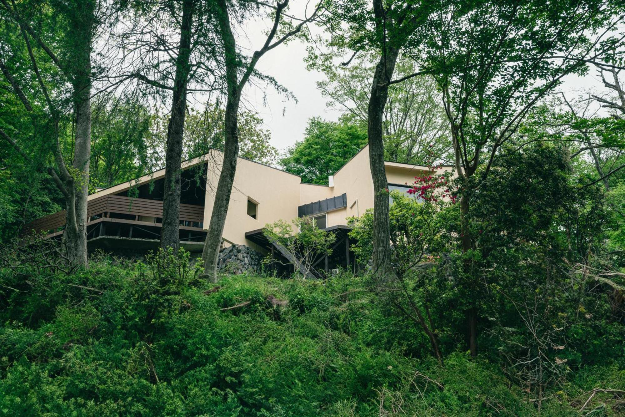 Aknot Hakone 大涌谷を望むモダニズム建築 東京から90分 Villa Buitenkant foto