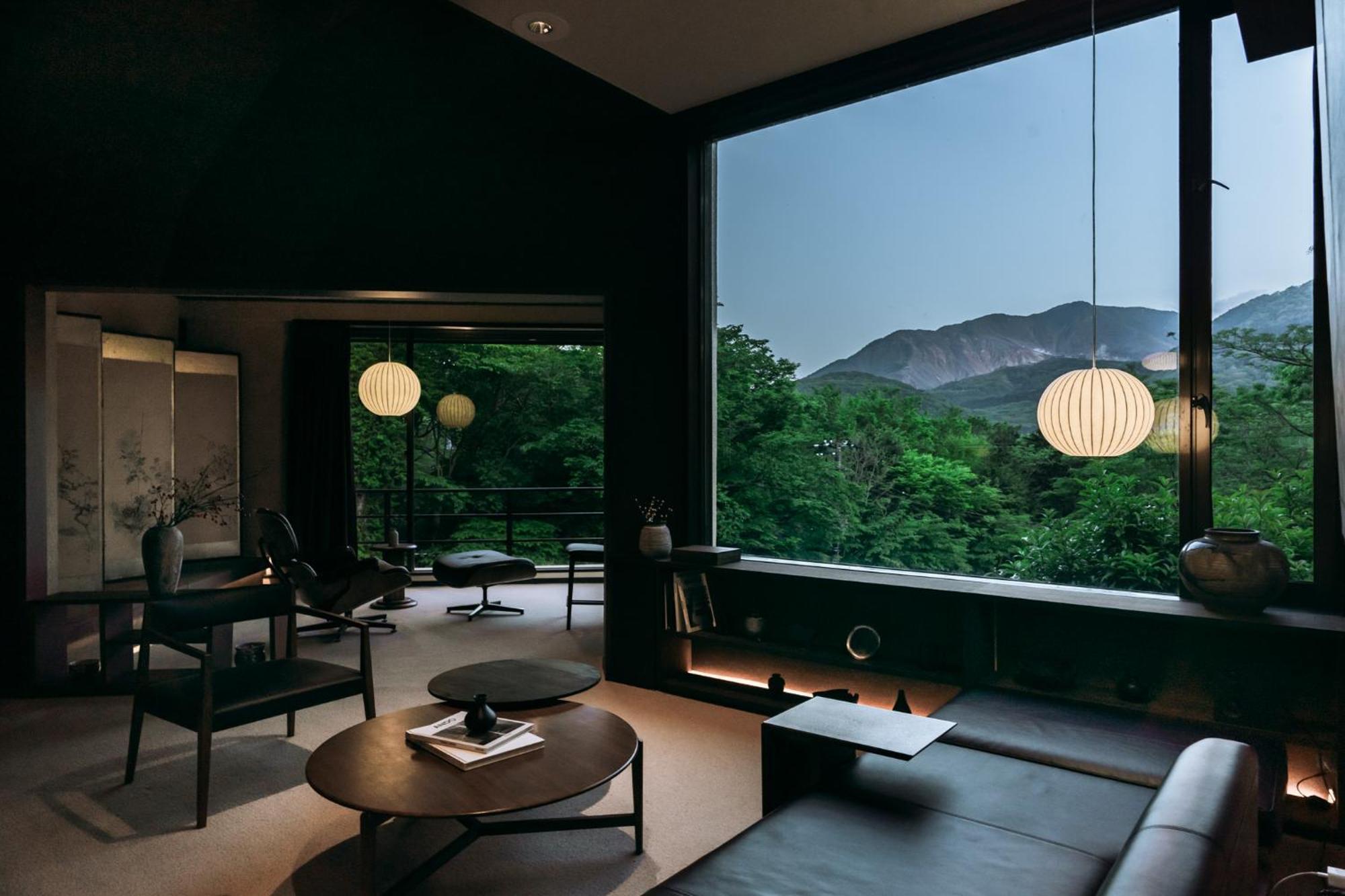Aknot Hakone 大涌谷を望むモダニズム建築 東京から90分 Villa Buitenkant foto