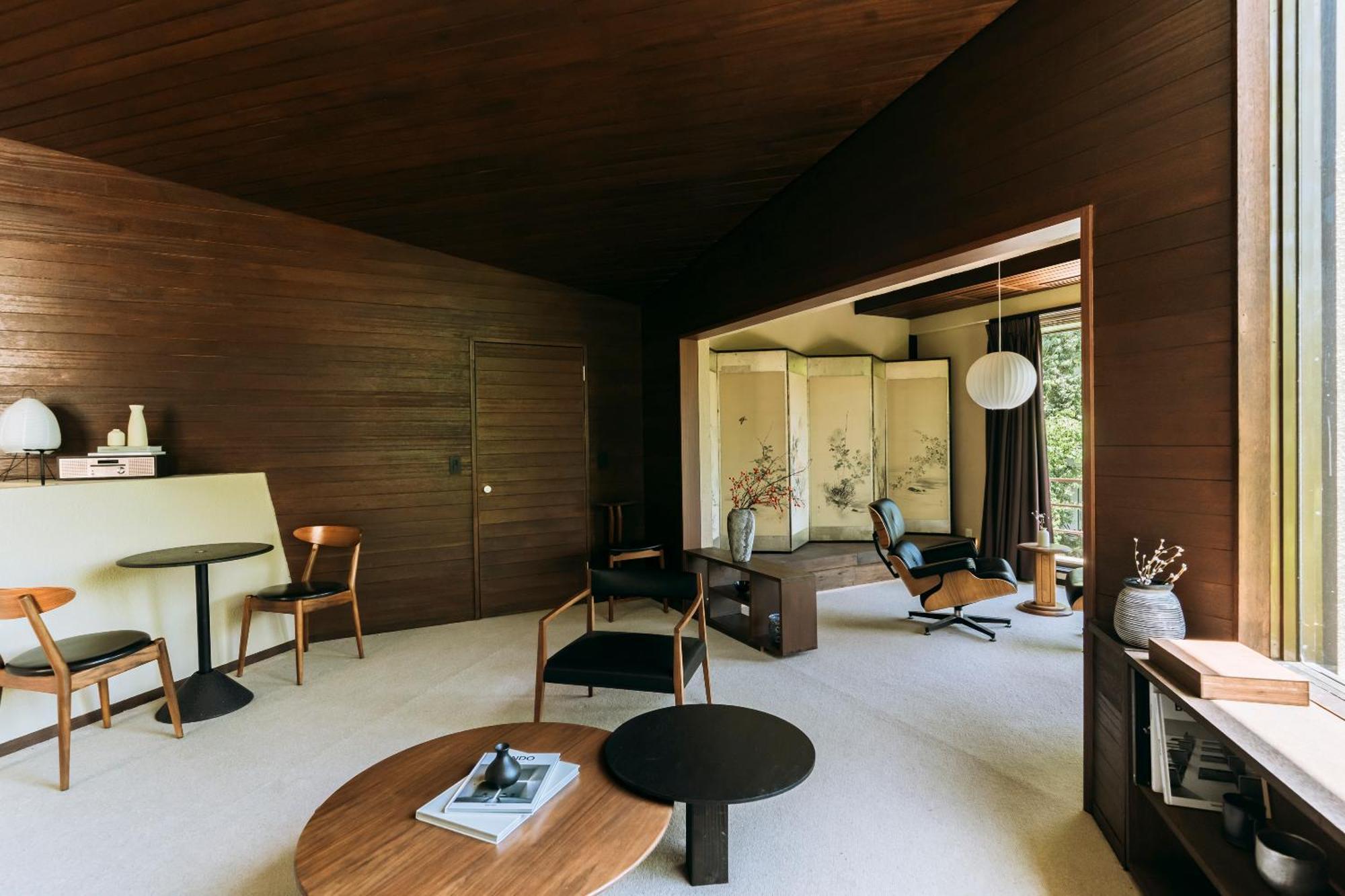 Aknot Hakone 大涌谷を望むモダニズム建築 東京から90分 Villa Buitenkant foto