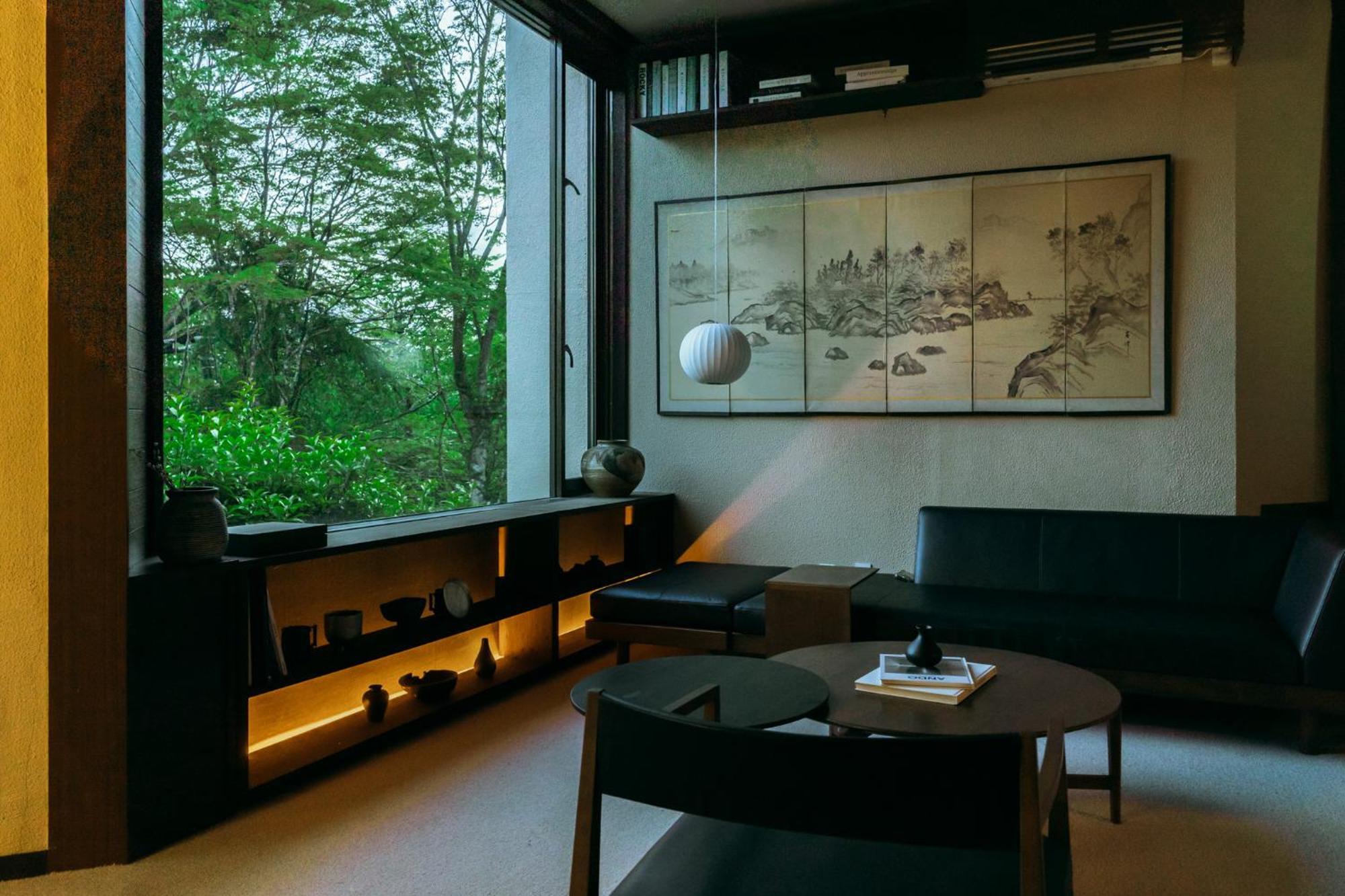 Aknot Hakone 大涌谷を望むモダニズム建築 東京から90分 Villa Buitenkant foto