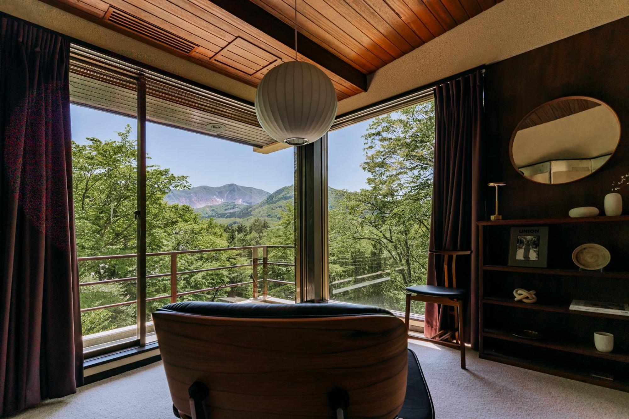 Aknot Hakone 大涌谷を望むモダニズム建築 東京から90分 Villa Buitenkant foto