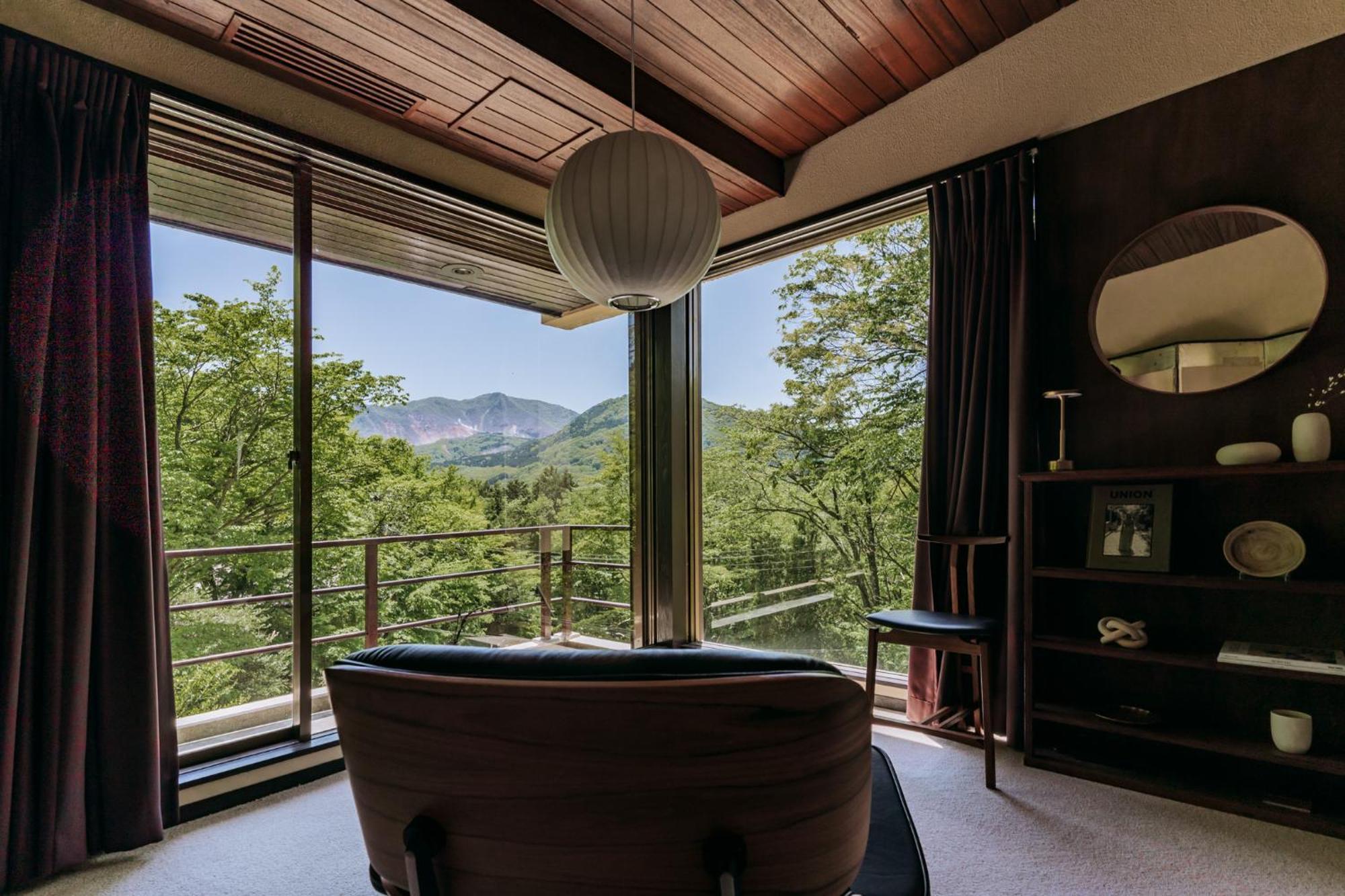 Aknot Hakone 大涌谷を望むモダニズム建築 東京から90分 Villa Buitenkant foto